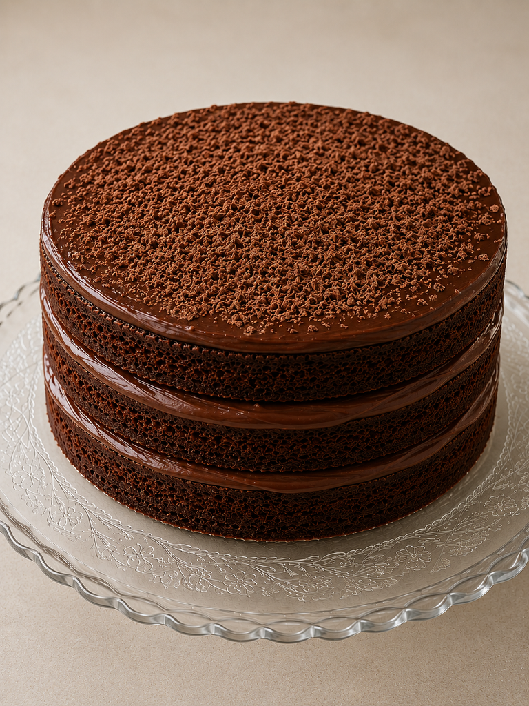 Torta de Chocolate Húmeda y Suavecita